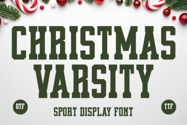 Christmas Varsity Font