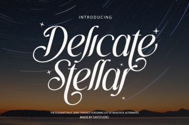 Delicate Stellar Font