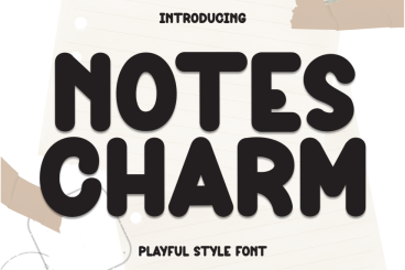 Notes Charm - Playful Style Font