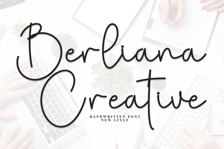 Berliana Creative Simple Handwritten Font - Befonts