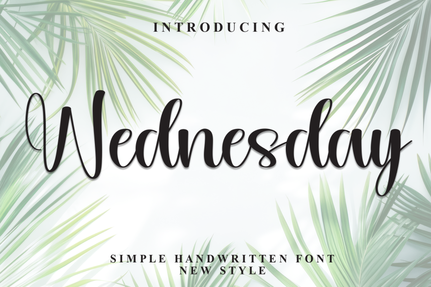 Wednesday Style Script Font - Download Free Font