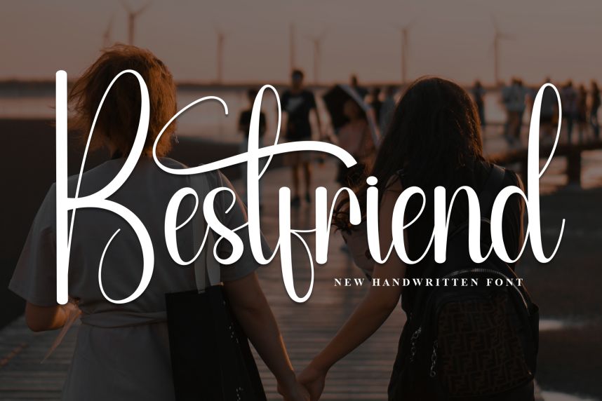 Bestfriend Simple Handwritten Font - Befonts