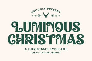 Luminous Christmas Font