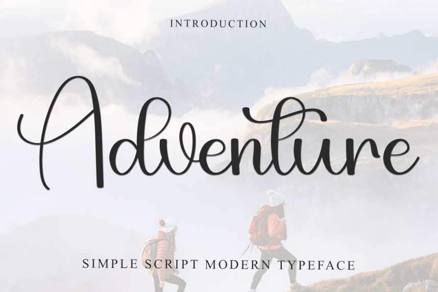 Classic Adventure Script Adventure - Modern Script Handwritten Font - Befonts