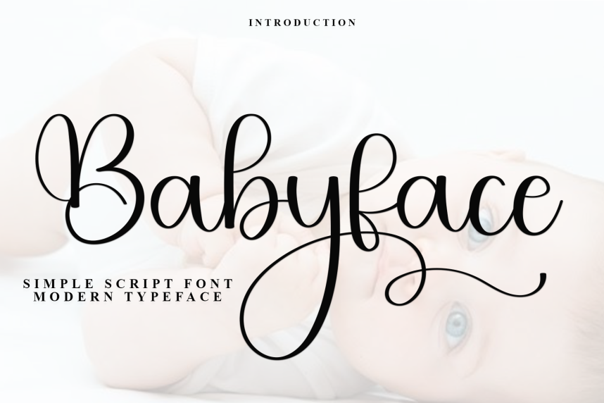 Babyface Simple Script Font - Befonts