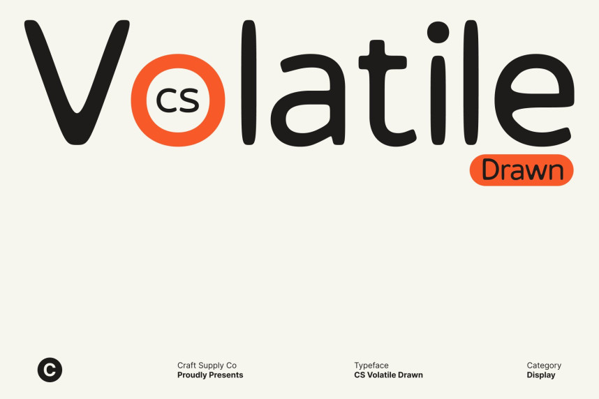 CS Volatile Drawn Font - Befonts