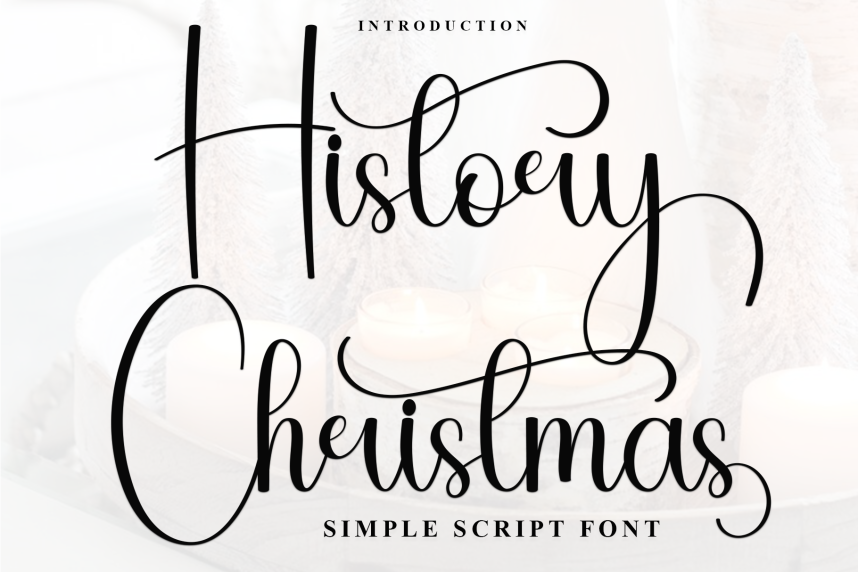 History Christmas Simple Script Font - Befonts