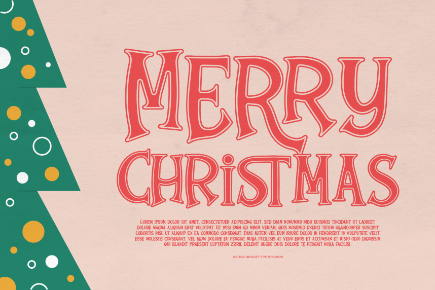 Jingle Cheer | Hand Drawn Festive Font preview image 2