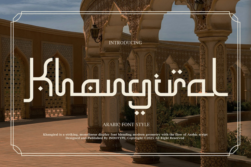 Monolinear Khangiral - Monolinear Arabic Font - Befonts