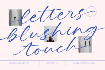 Letters Blushing Touch Font