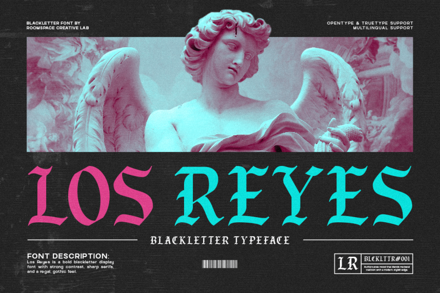 Los Reyes – Bold Gothic Blackletter Typeface - Befonts
