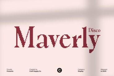 Maverly Disco Font