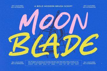 Moon Blade - Brush Script Font