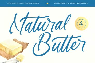 Natural Butter – Bold Handwritten Font