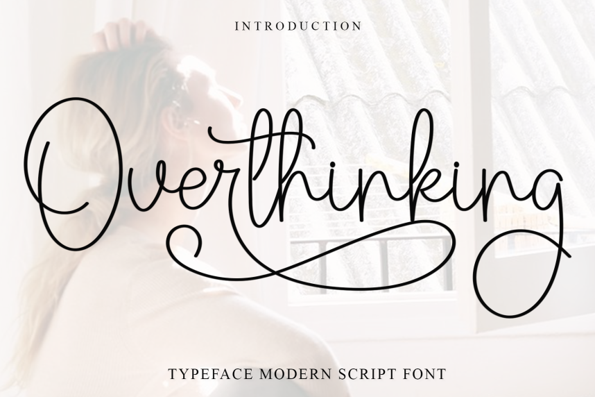 Dafont Overthinking Overthinking - Simple Handwritten Font - Befonts