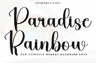 Paradise Rainbow - Modern Script Handwritten Font