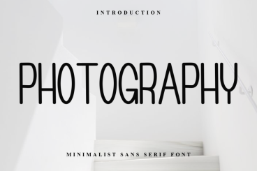 Photography Minimal Font