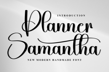 Planner Samantha - New Script Handwritten Font
