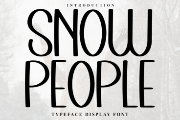Snow People Handcrafted Font
