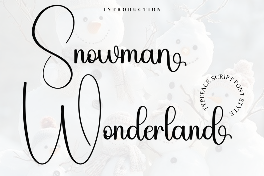 Snowman Wonderland - New Script Handwritten Font - Download Free Font