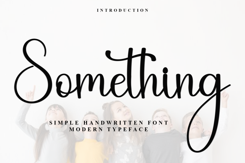 Something Simple Handwritten Font - Befonts