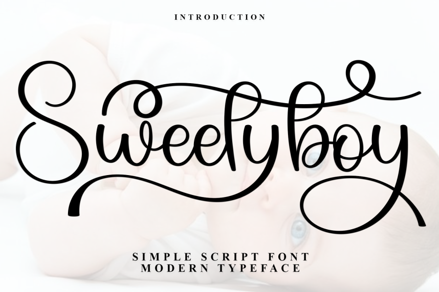 Sweetyboy Simple Script Font - Befonts