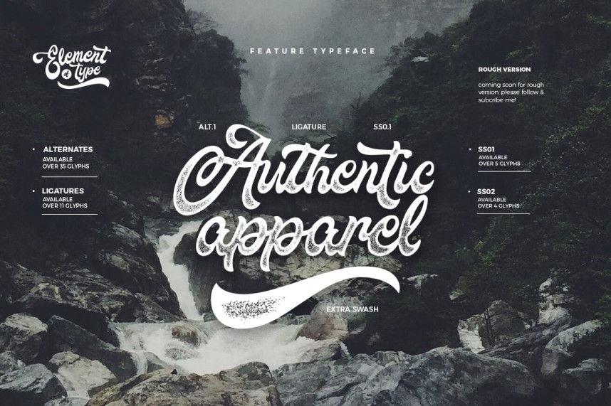 The Fountain Script Font preview image 3