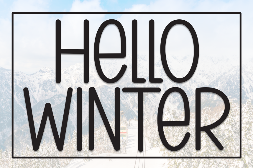 Hello Winter Handcrafted Font - Befonts