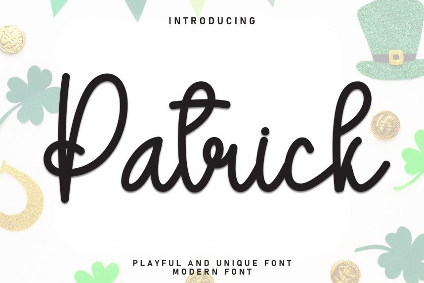 Patrick In Script Patrick Style Script Font - Befonts