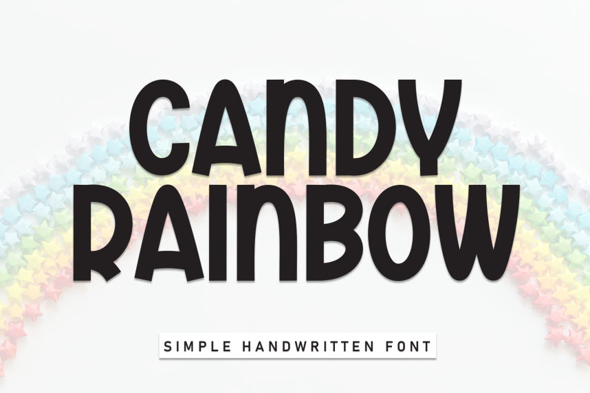 Candy Rainbow Playful Font - Befonts