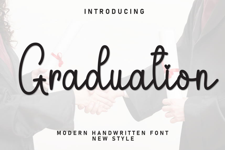 Graduation - New Script Handwritten Font - Befonts