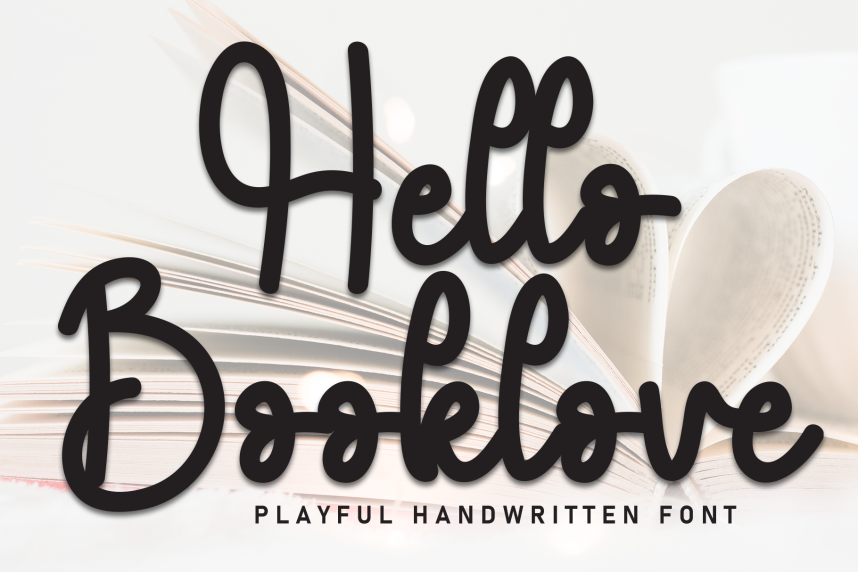 Hello Booklove Style Script Font - Befonts