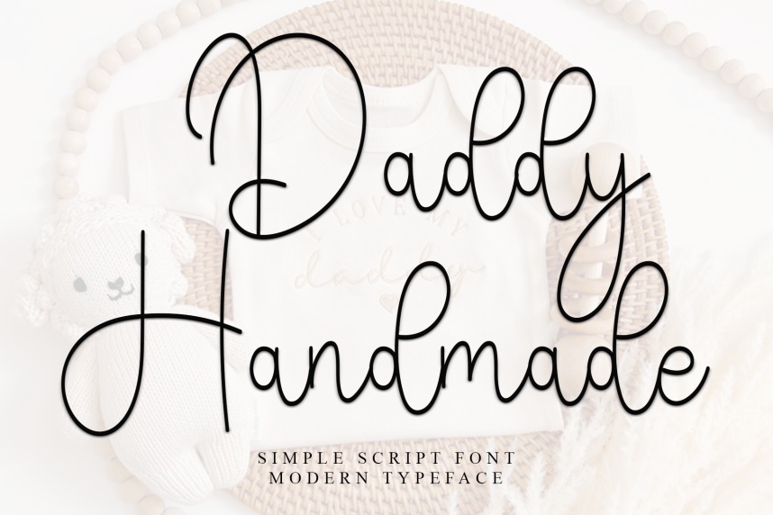 Daddy Handmade - Simple Handwritten Font - Befonts