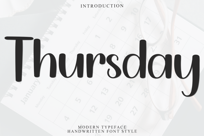 Thursday Simple Thursday Simple Handwritten Font - Befonts