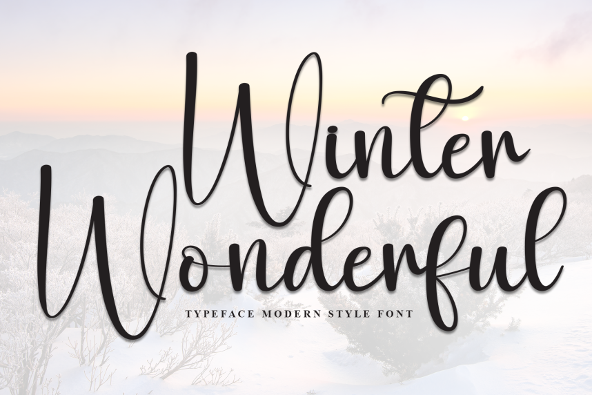 Winter Wonderful – Natural Script Handwritten Font - Befonts