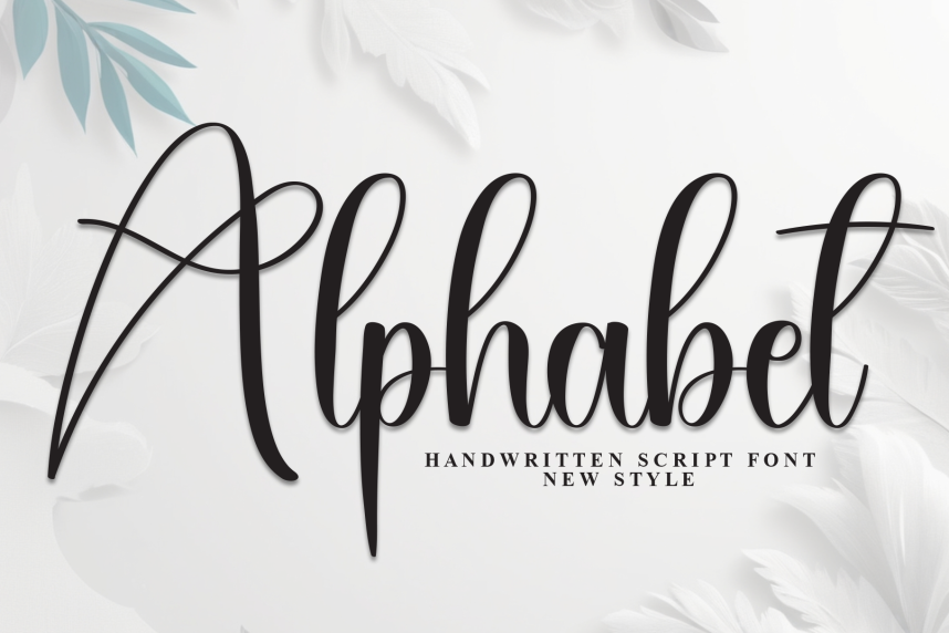 Alphabet – Stylish Handwritten Script Font - Befonts