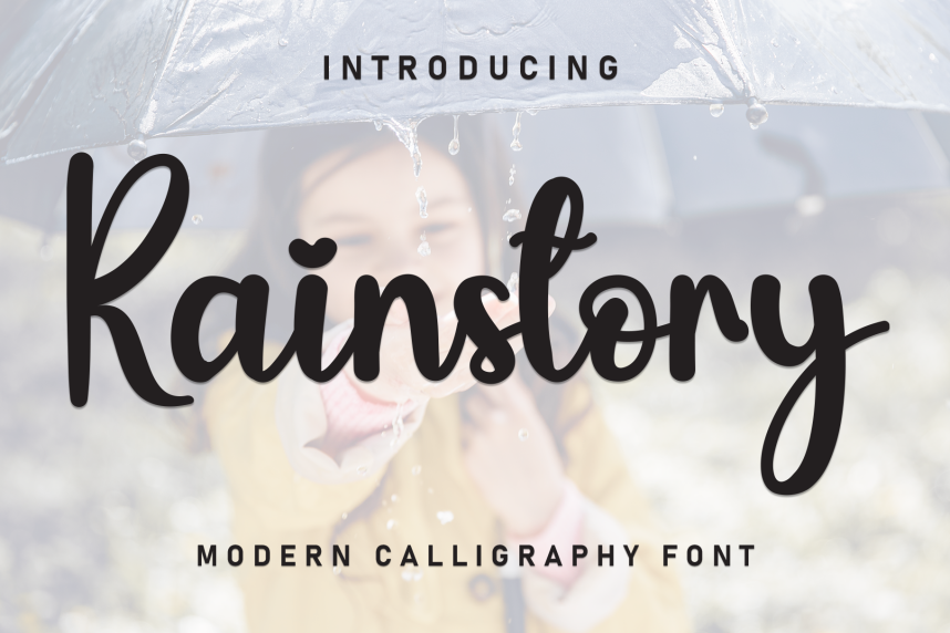 Rainstory – Natural Script Handwritten Font - Befonts