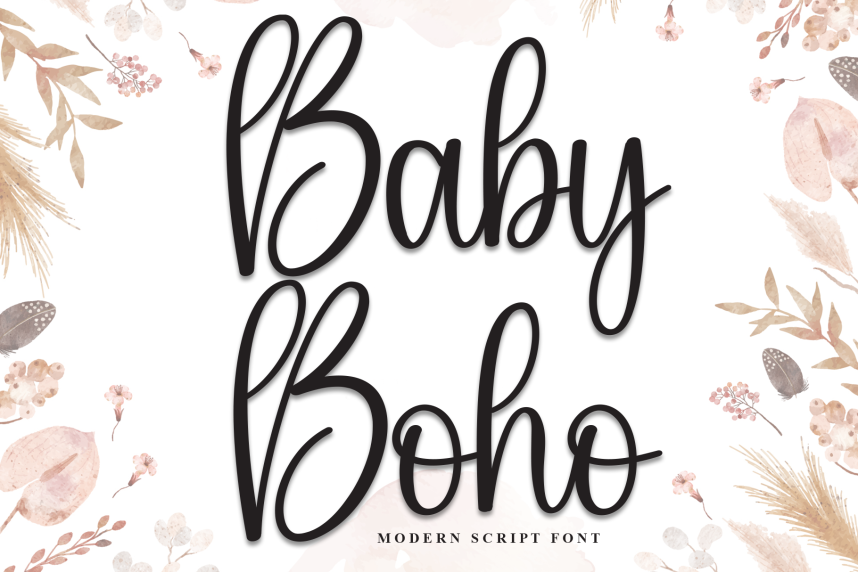 Baby Boho – Modern Handwritten Script Font - Befonts