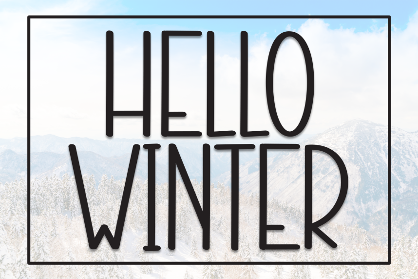 Hello Winter Handmade Font - Befonts