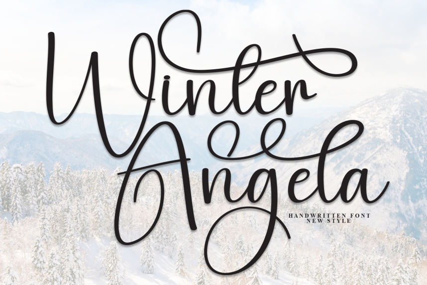 Winter Angela – Natural Script Handwritten Font - Befonts