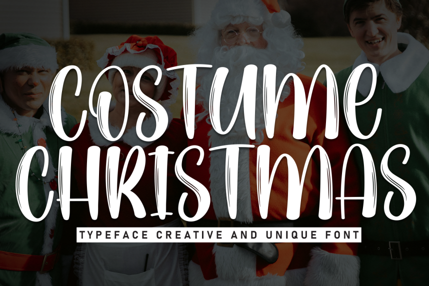 Costume Christmas Brush Font