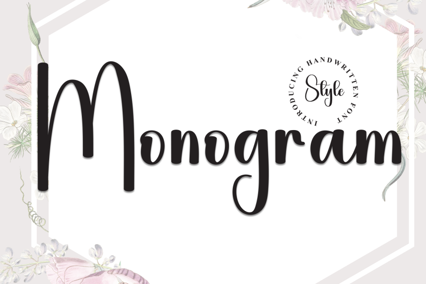 Soft Script Font Monogram Monogram – Modern Handwritten Script Font - Befonts