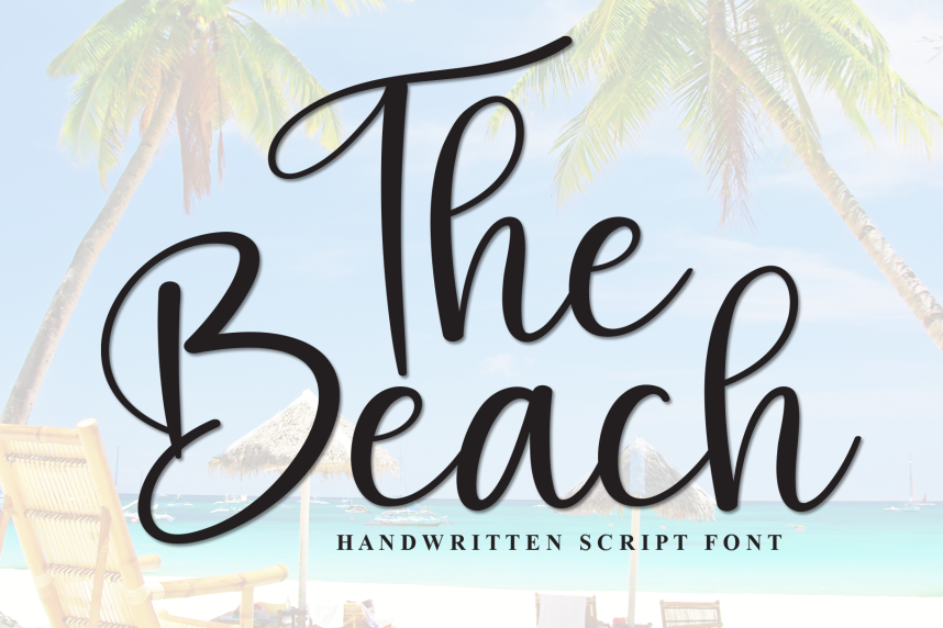 The Beach – Casual Handwritten Script Font - Befonts