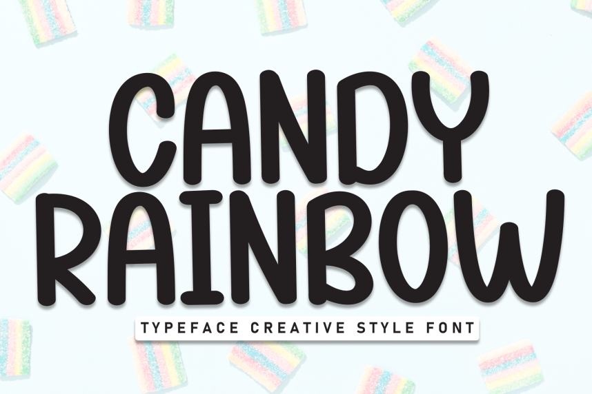 Candy Rainbow - Handmade Font - Befonts