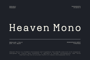 Heaven Mono Font