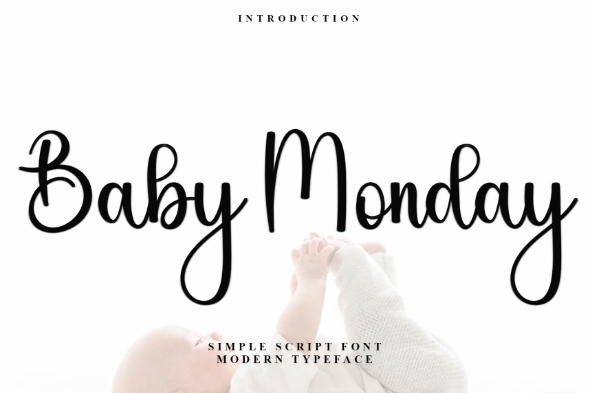 Baby Monday Script Font - Befonts