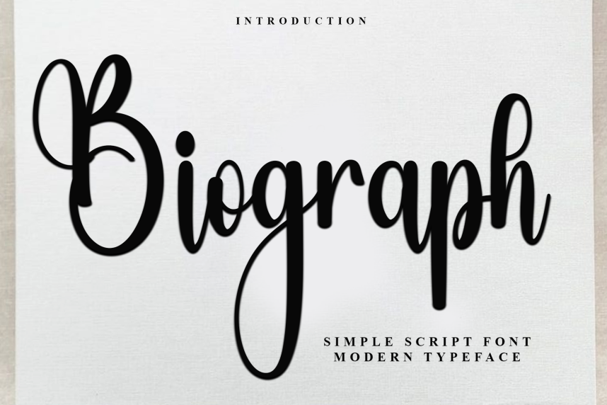 Biograph Script Font - Befonts