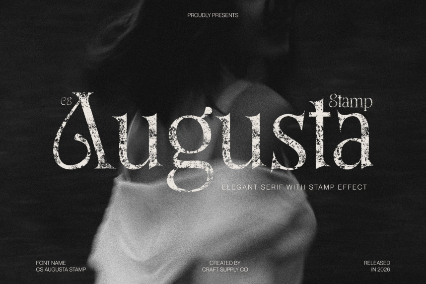 CS Augusta Stamp Font - Befonts