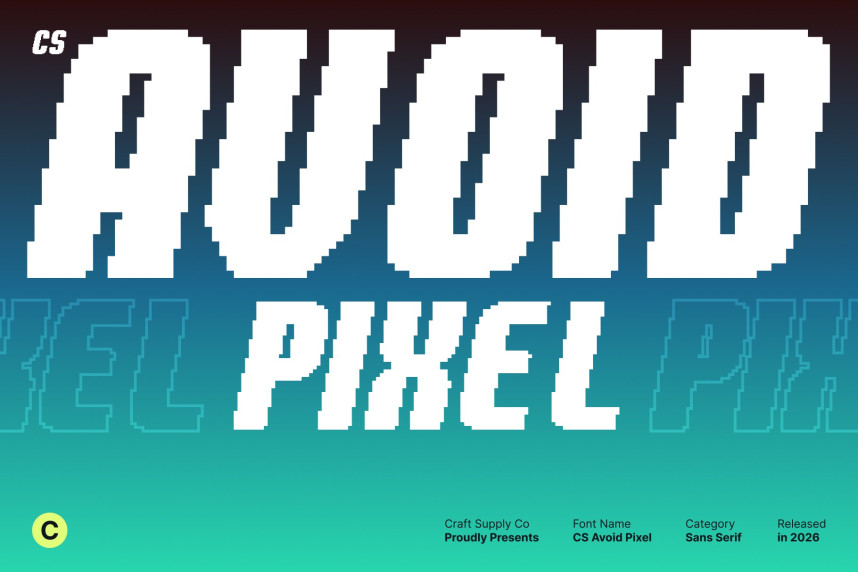 CS Avoid Pixel Font - Download Free Font