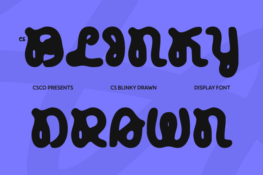 CS Blinky Drawn Font